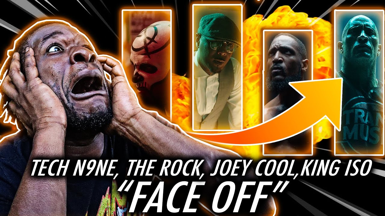 THE ROCK SNAPPED?! | Tech N9ne - Face Off (feat. Joey Cool, King Iso & Dwayne Johnson) REACTION