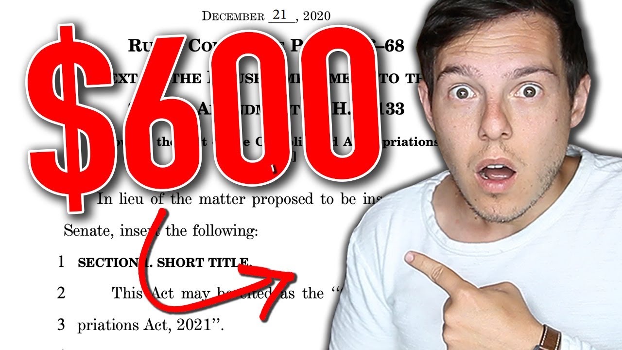 THE NEW $600 STIMULUS CHECK | What You MUST Know