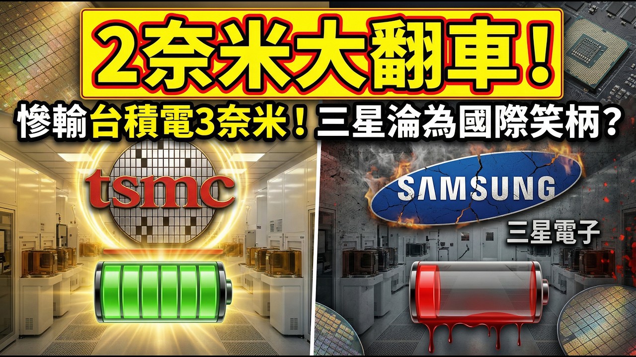 三星2奈米大翻車！😱南韓「亡國式」崩盤：能源斷絕、股市血洗，連洗澡都被政府管？⚡