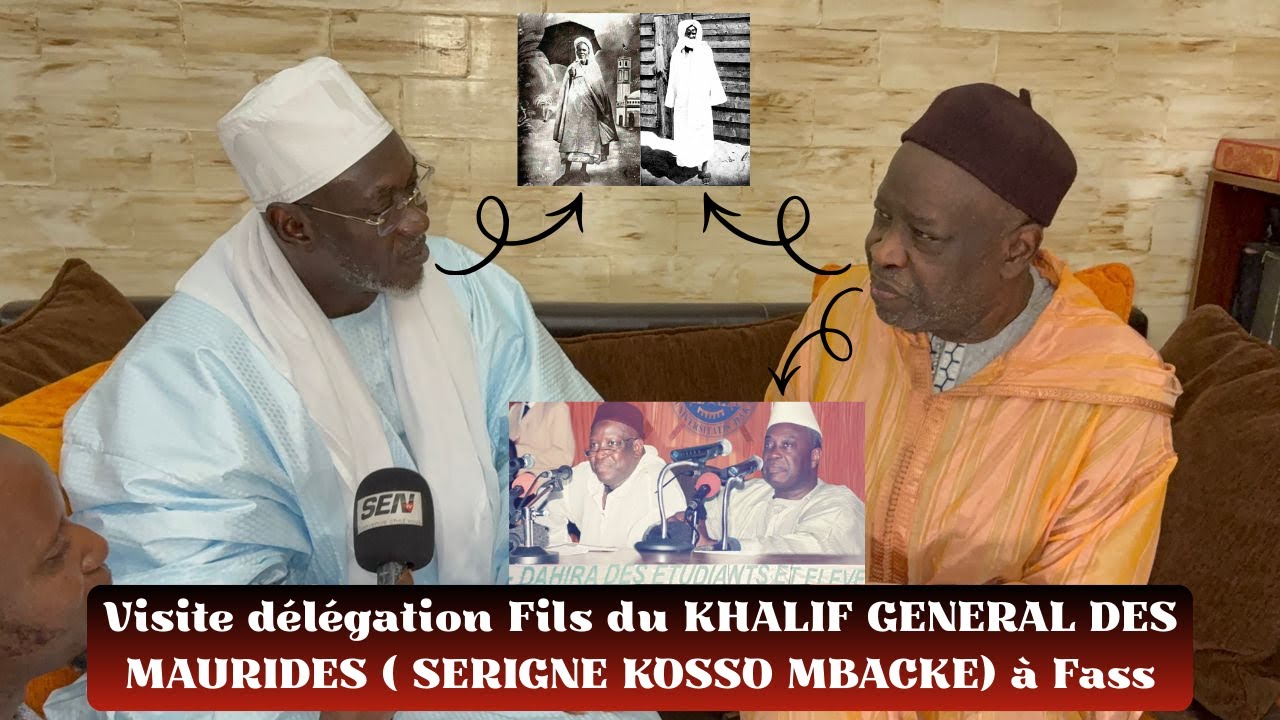 Visite Serigne Kosso MBACKE à Fass accueilli par Serigne Mansour SY Djamil et Serigne Ahmad SY