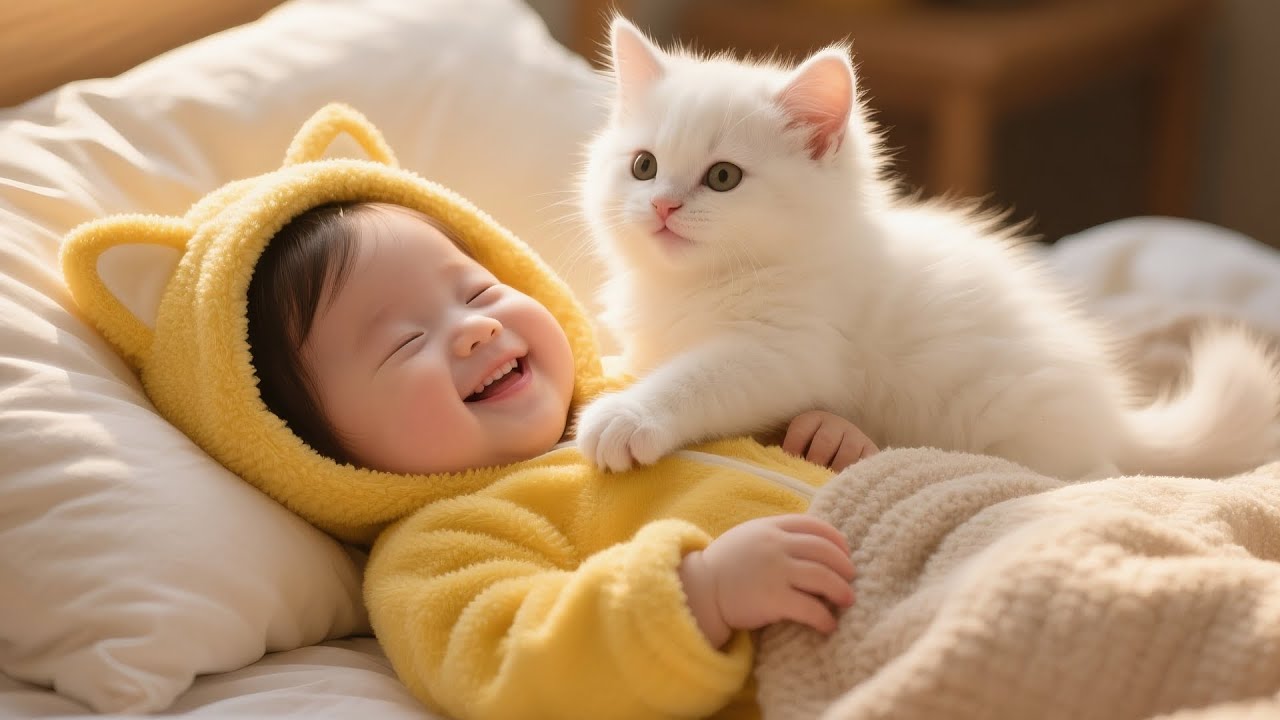 Когда котята и малыши оживляют самые милые моменты