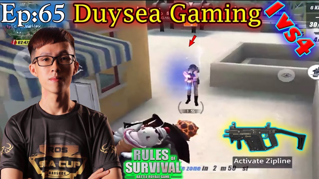 1vs4!! Duysea Gaming ||Ros Most Kill,Rules of Survival,Duysea,Loki,Morad|| EP:64