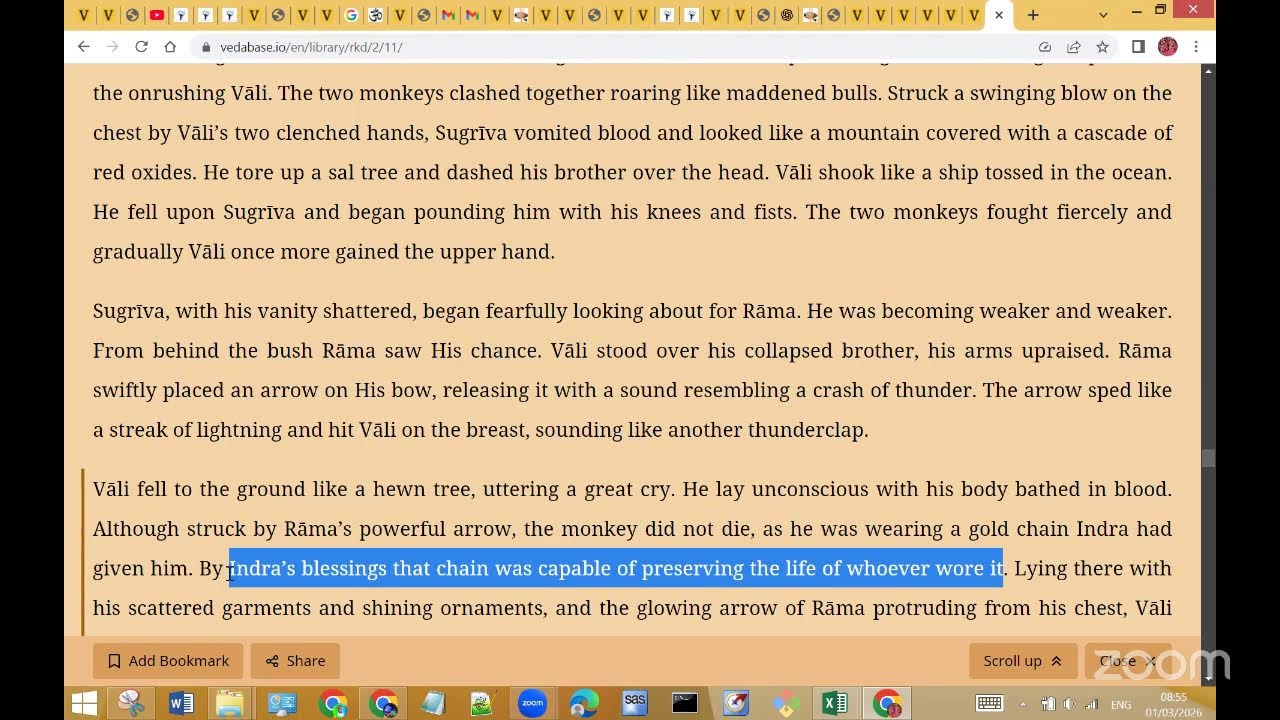 Srimad Bhagavatam 3.11.30-31 & Ramayana Part2-Ch11- Rama's Meeting with Sugriva- Part3