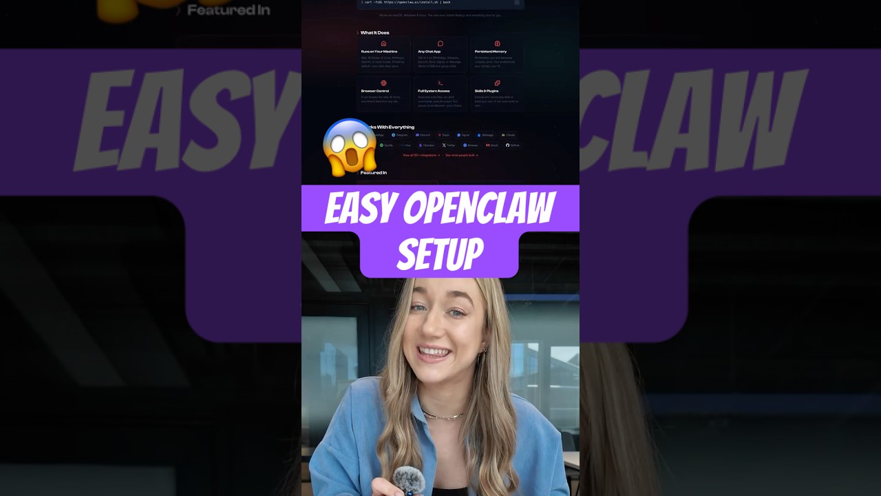 Простая настройка Openclaw.