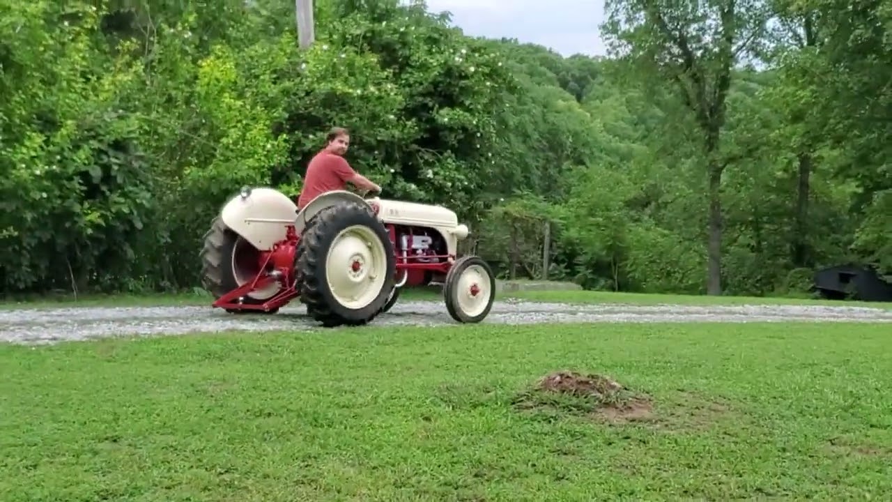 1950 Ford 8N first test lap