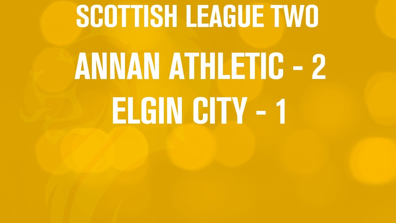 #SPFL League Two | Annan Athletic 2-1 Elgin City | 28/12/13