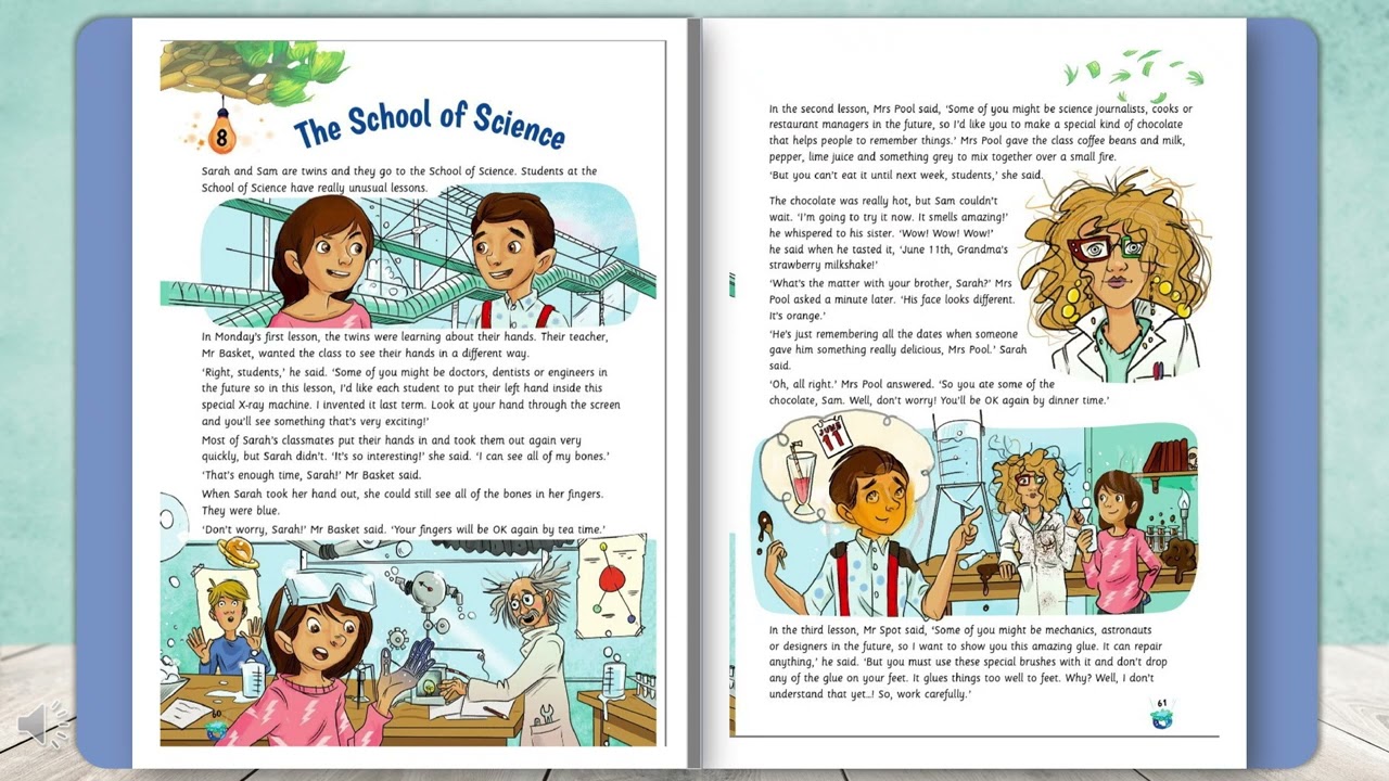 Story fun 6  Story 8 The School of Science