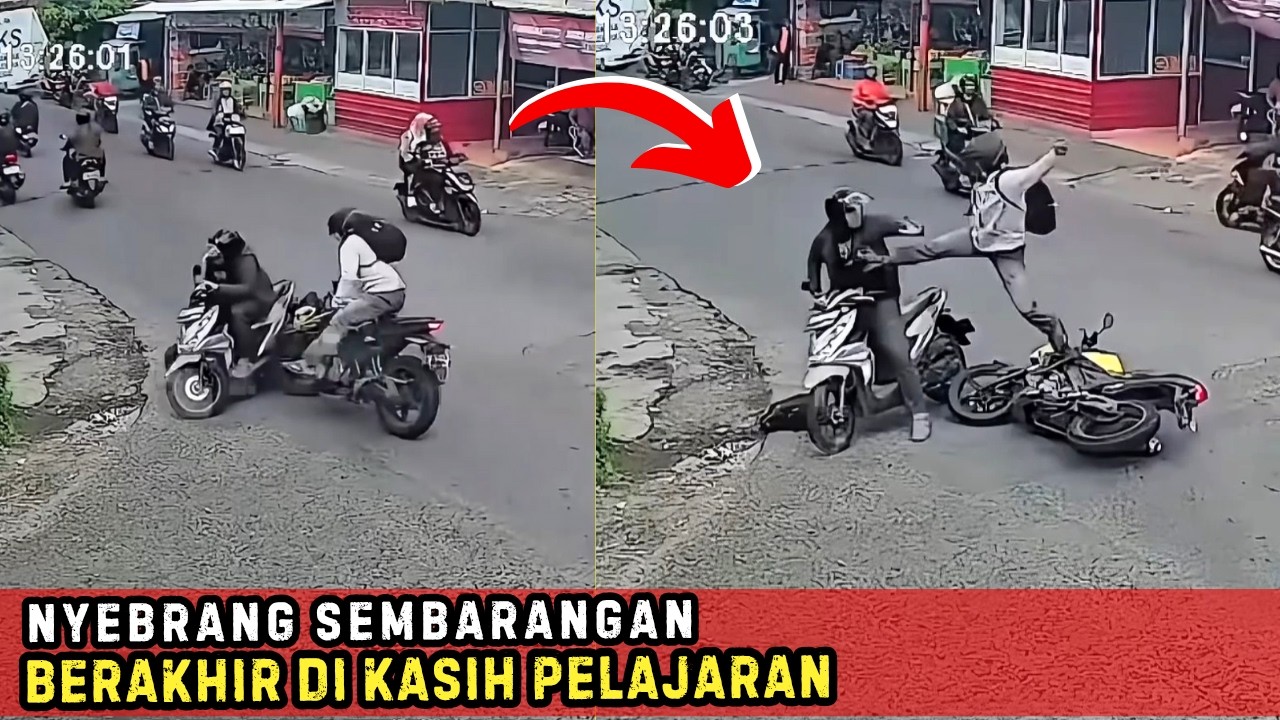 BIKIN EM0SI!! Nyebrang Sembarangan Berakhir Dikasih Pelajaran - Momen Ngeselin Rakyat +62