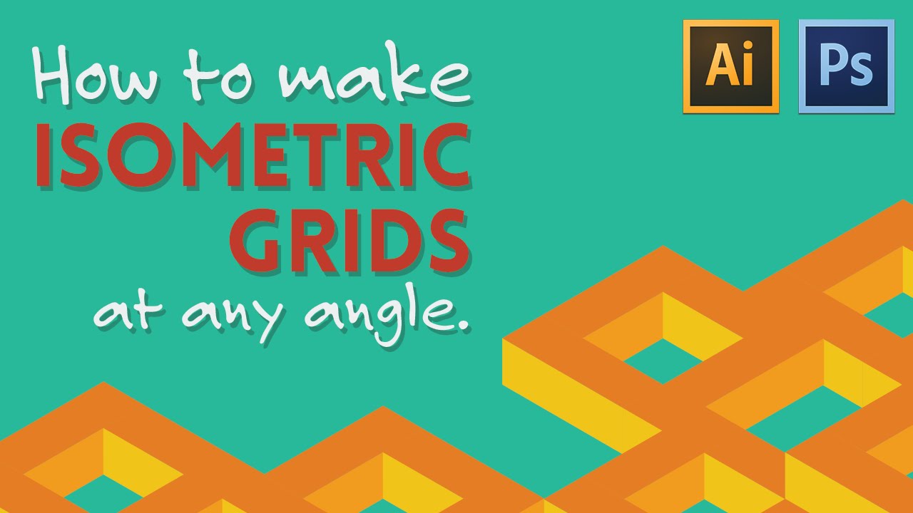 How To Make Isometric Grids At Any Angle | Illustrator/Photoshop Tutorial