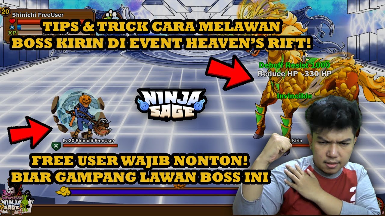 TIPS & TRICK CARA MELAWAN BOSS KIRIN DI EVENT HEAVEN'S RIFT NINJA SAGE! DI JAMIN AUTO MENANG COYYY!