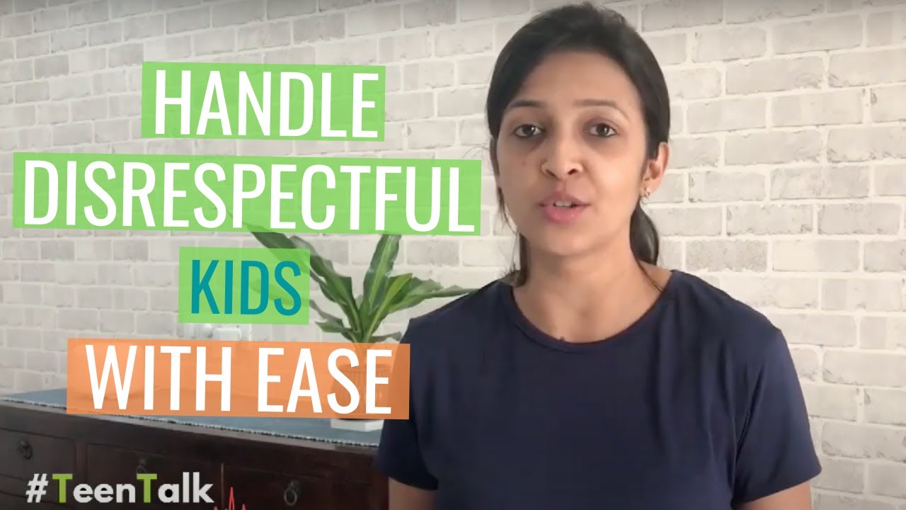How to handle disrespectful children?