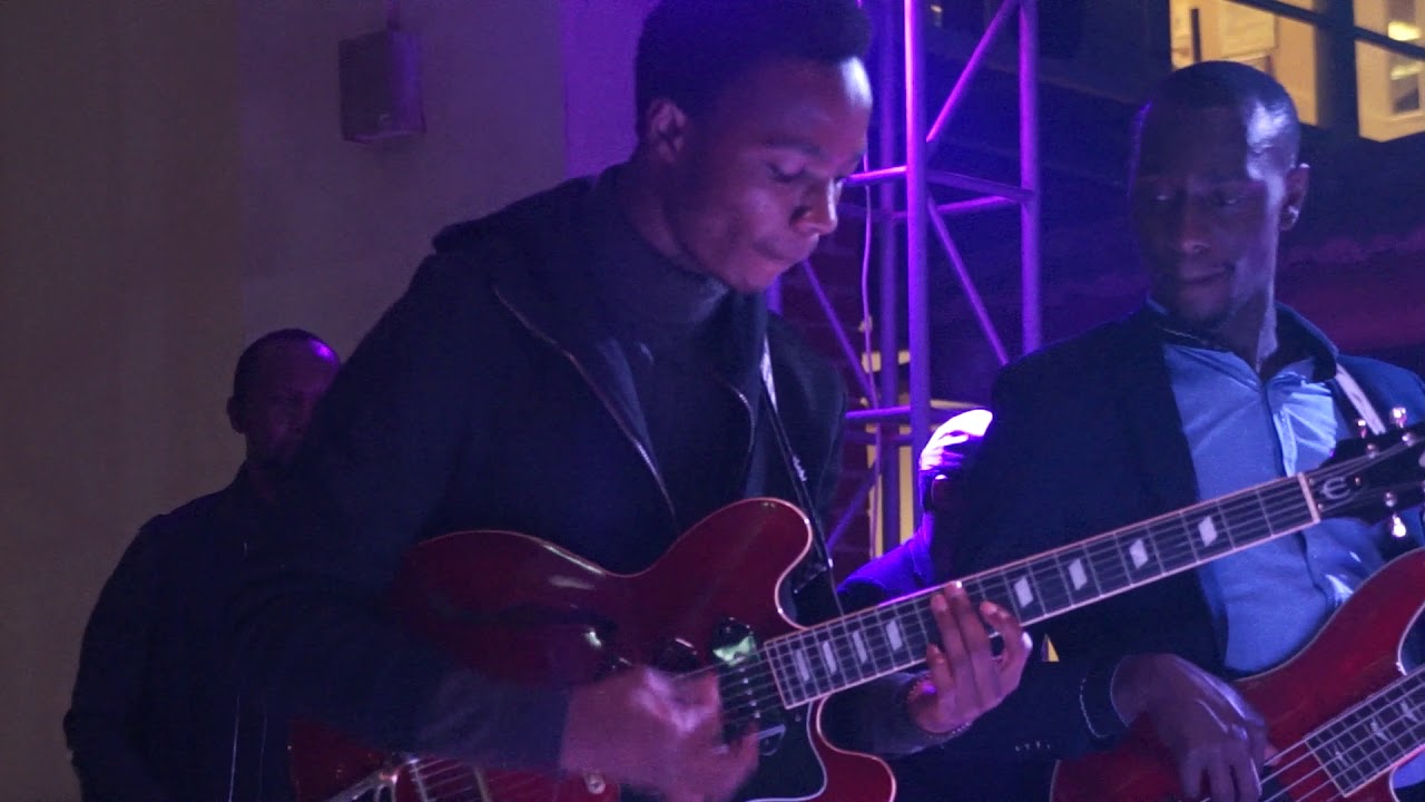 Pascal, Fidel , Kitanda and Happy K jamming at Qwela Friday