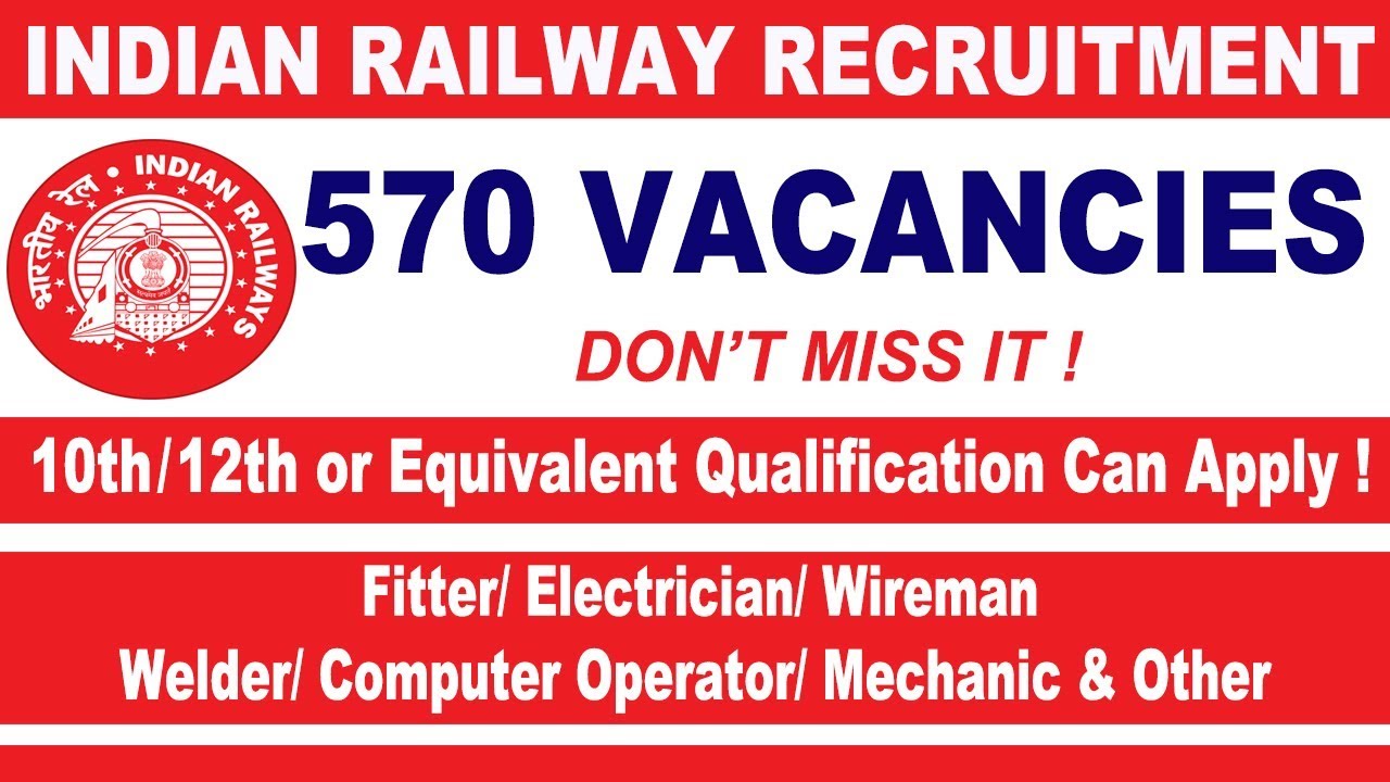 10th pass job ||railway jobs 2020 || central railway vacancy || central government jobs