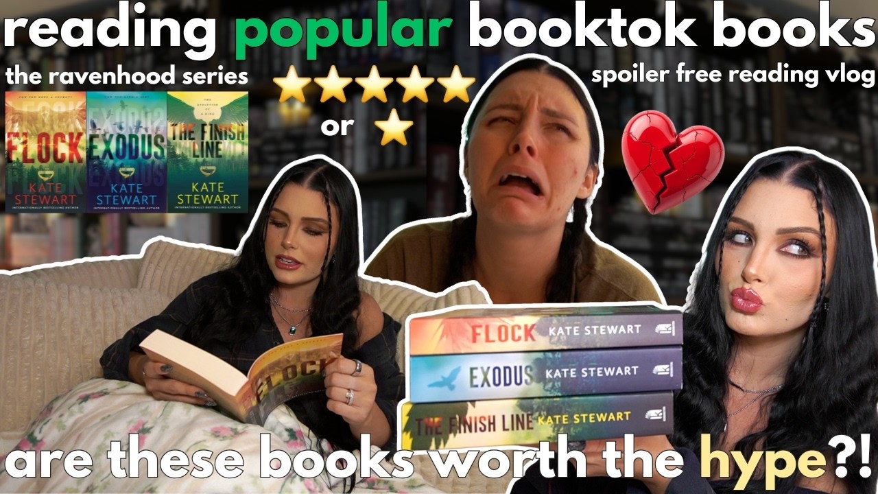 читаю популярные книги из booktok📚⭐️🎧 *читательский влог без спойлеров*