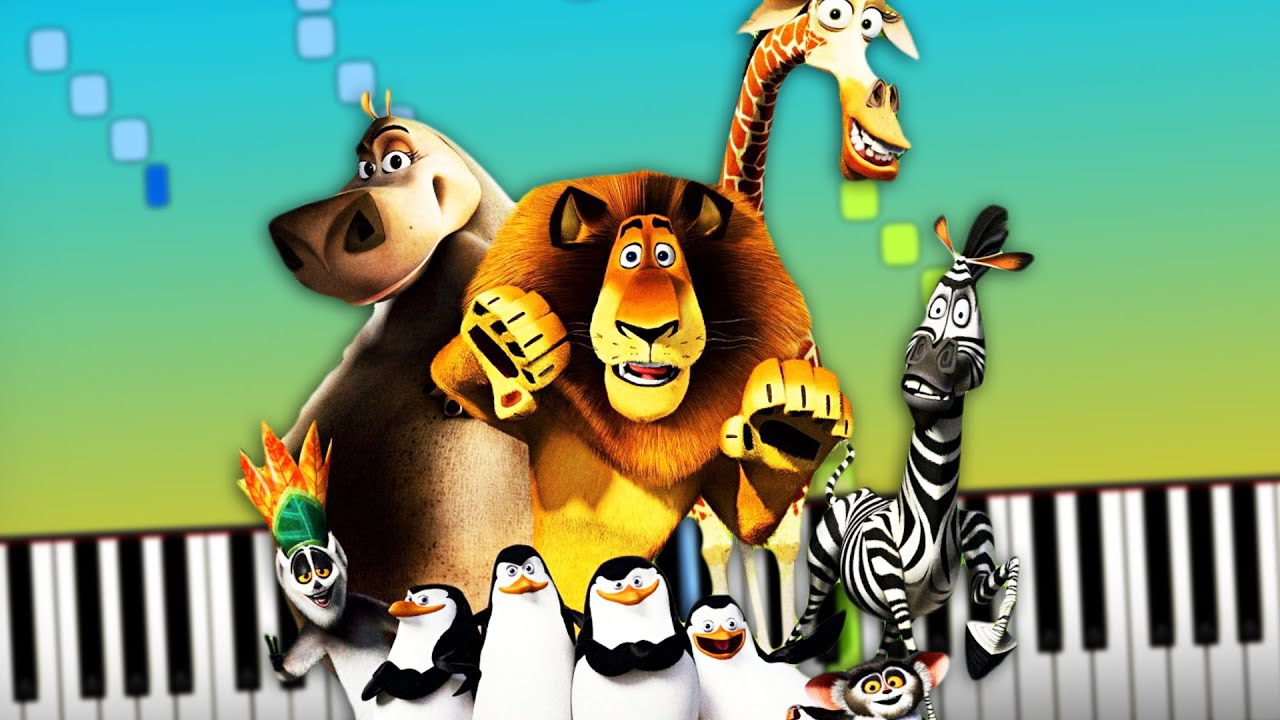 Madagascar 2 Escape to Africa - Theme Song on piano