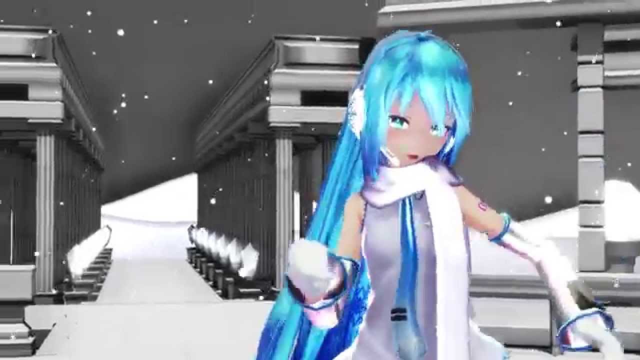 【MMD】Tda式照れミク・デフォ服改さんで【Winter Alice】