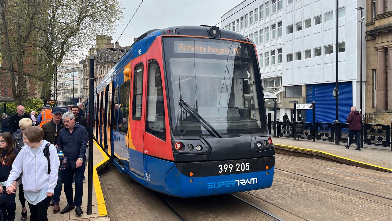 Sheffield Tram Train - Rotherham Parkgate to Cathedral (Mid 2024 Edition)