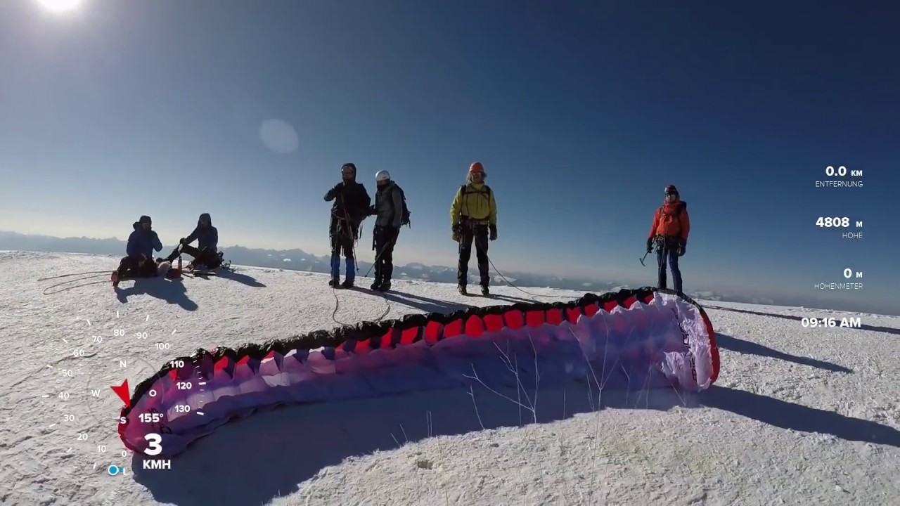Swing Mirage RS 11 - speed and glide test from the top of Mt Blanc