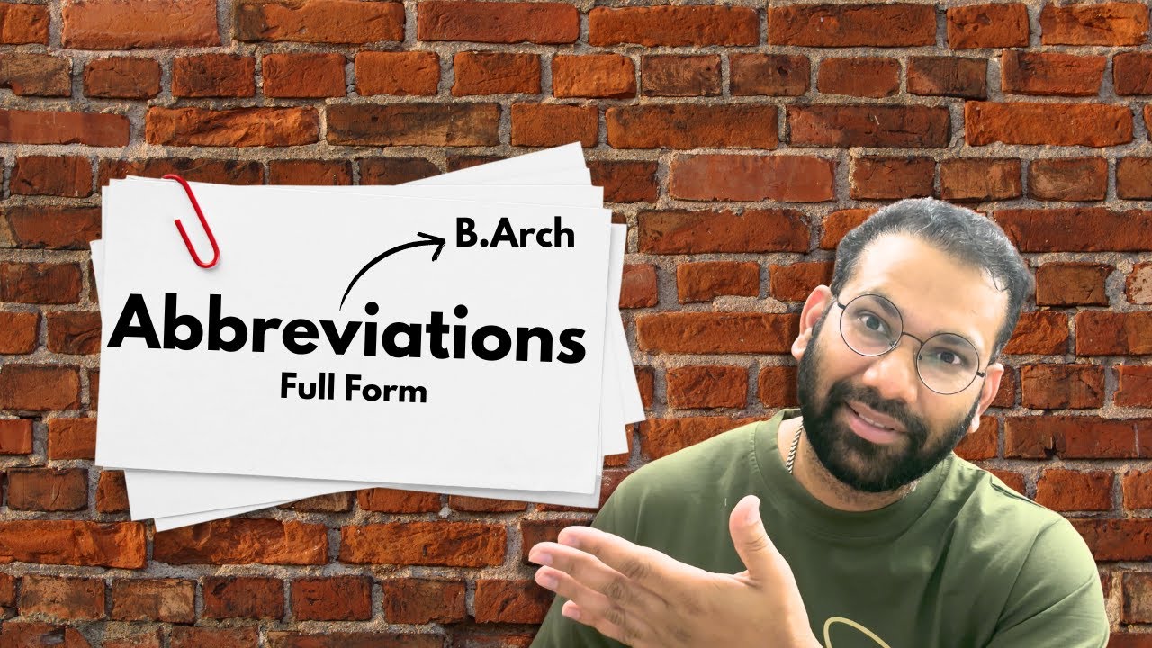 Abbreviations / Full Form For JEE paper 2 and NATA | 360 Webinar DEMO } B.Arch Preparation