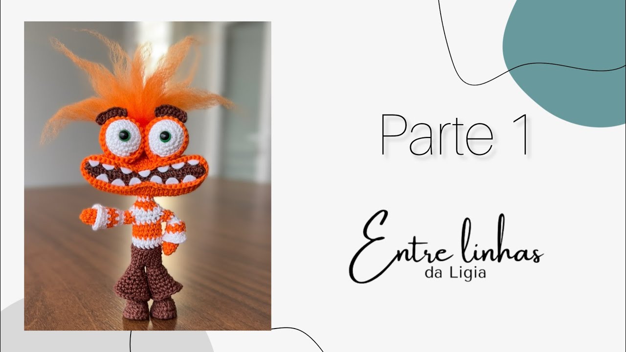 Parte 1 - Amigurumi Ansiedade Divertidamente - passo a passo