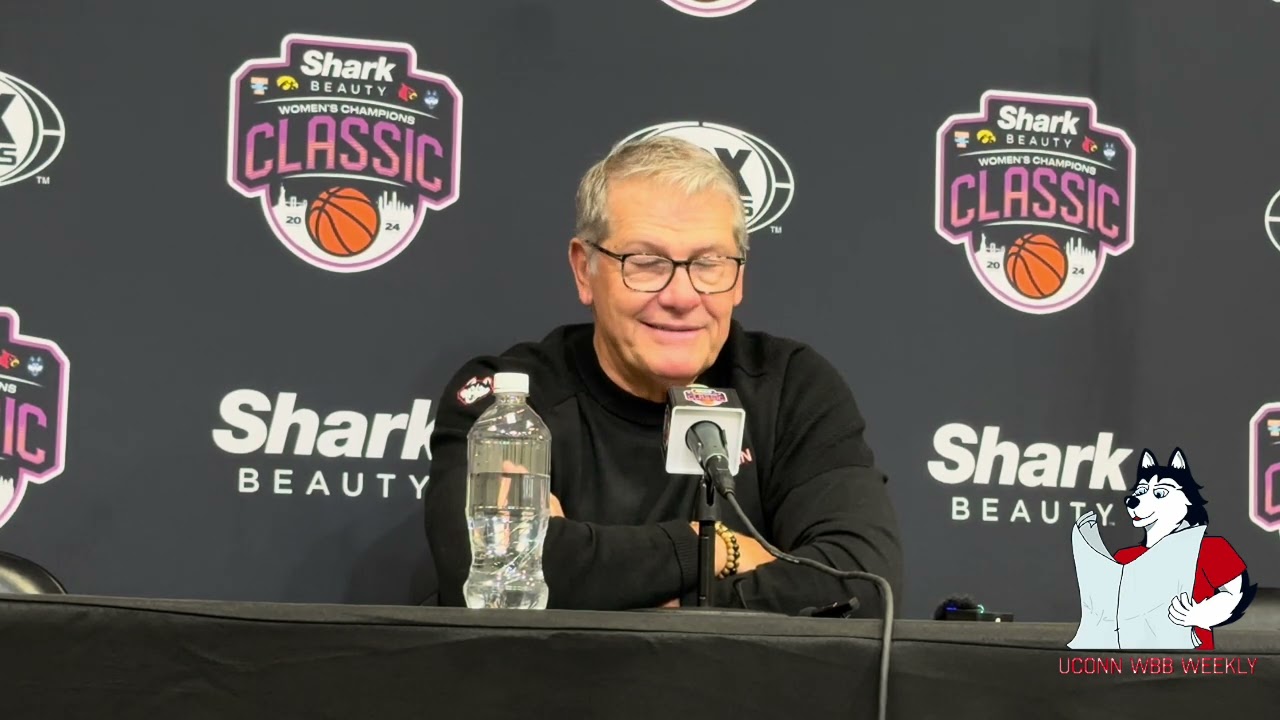Sarah Strong, Paige Bueckers, Geno Auriemma: UConn women’s basketball postgame (Louisville)
