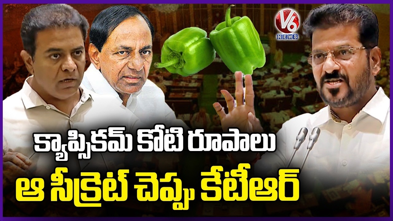 How KCR Earns Crores from Capsicum ? We Just Wants To Know The Secret : CM Revanth Reddy | V6 News