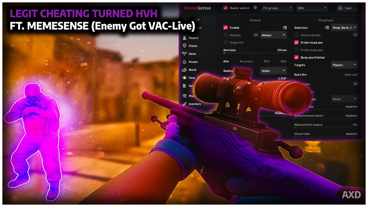 Legit Cheating Turned HVH with Memesense (Enemy Got VAC-Live)