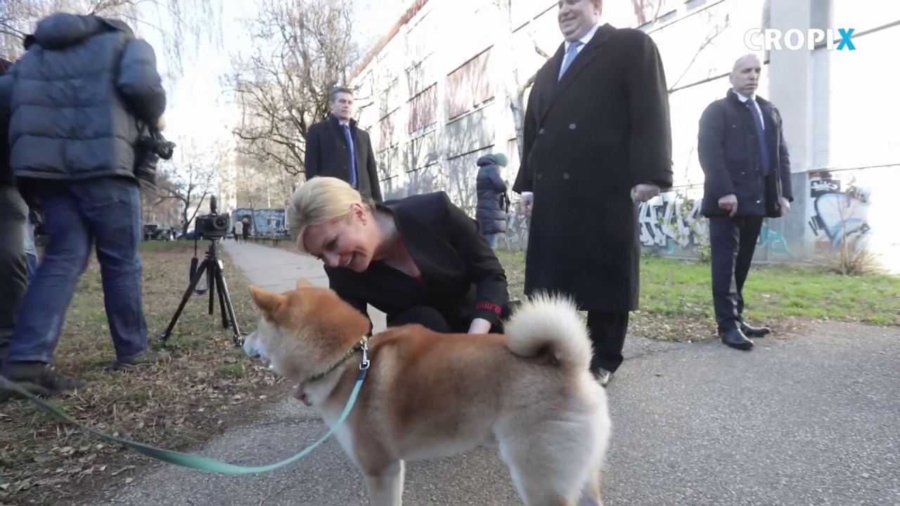 Predsjednica Kolinda Grabar Kitarovic u igri sa psicom
