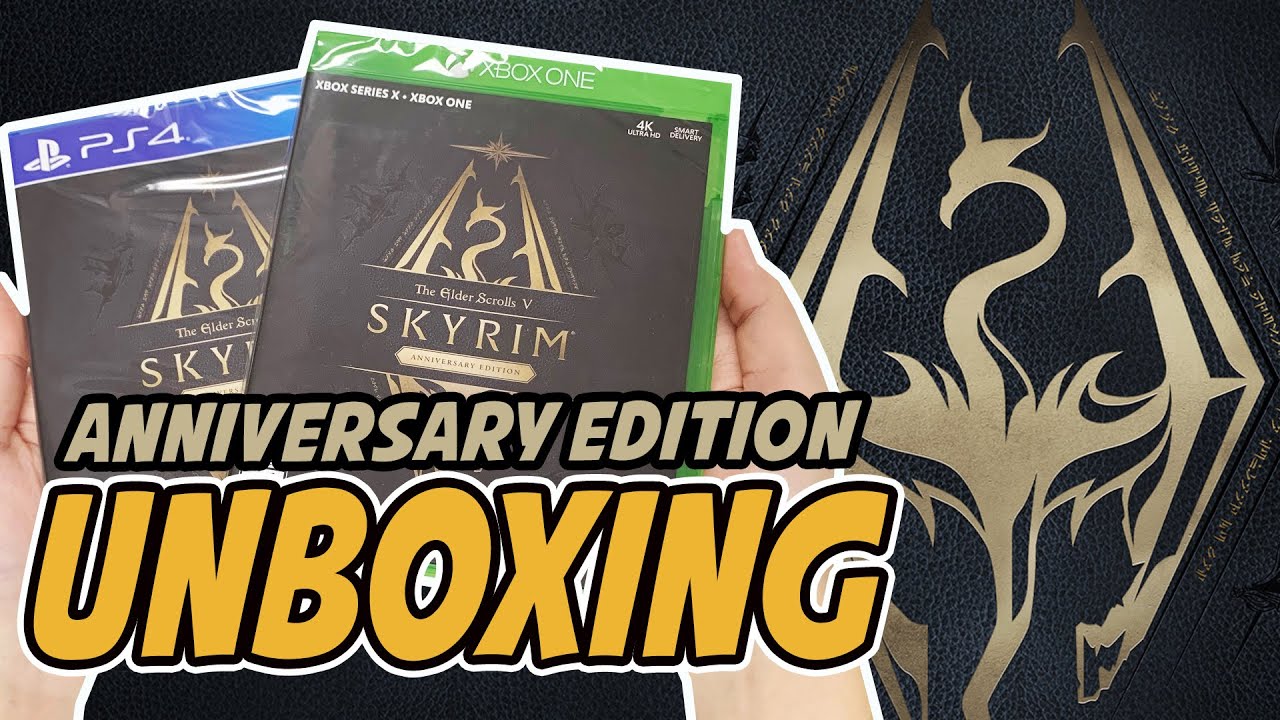 Распаковка The Elder Scrolls V: Skyrim Anniversary Edition (PS4/Xbox One)
