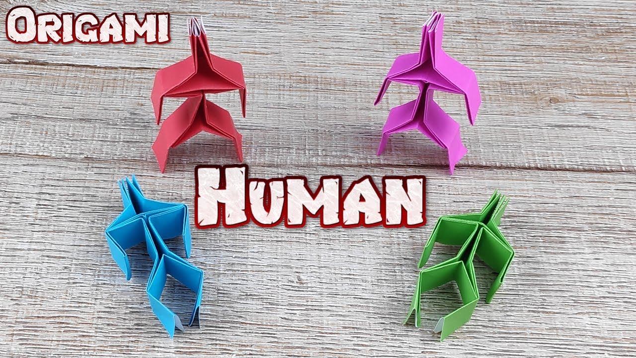 Origami 3D Human Paper | How To Making An Easy Body Human Tutorial | DIY Paper People Craft Idea