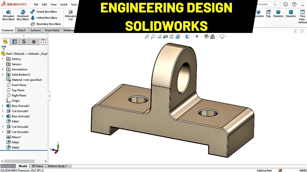 SolidWorks Engineering Design Tutorial | CAD with Mohsin