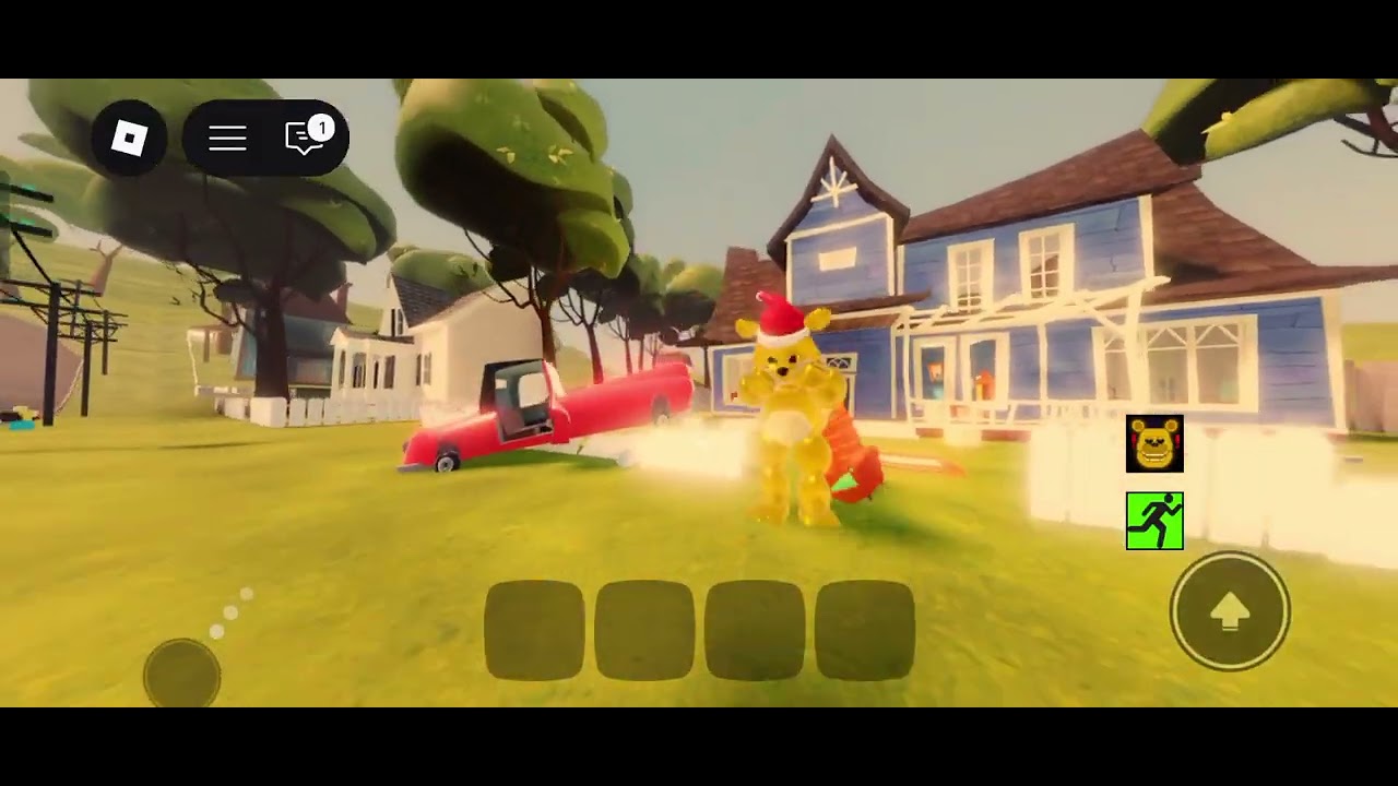 I running from Fredbear in hello neighbor but I faster part 6