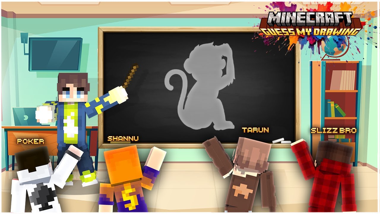 UNLIMITED FUN 😂 | GUESS MY DRAWING | Minecraft in Telugu