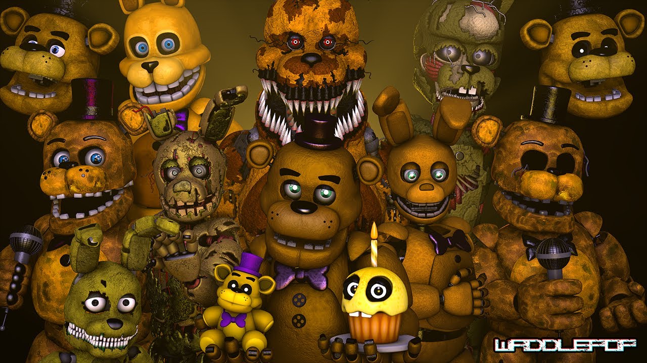 Golden Generations V2 | FNaF Speedart (SFM)