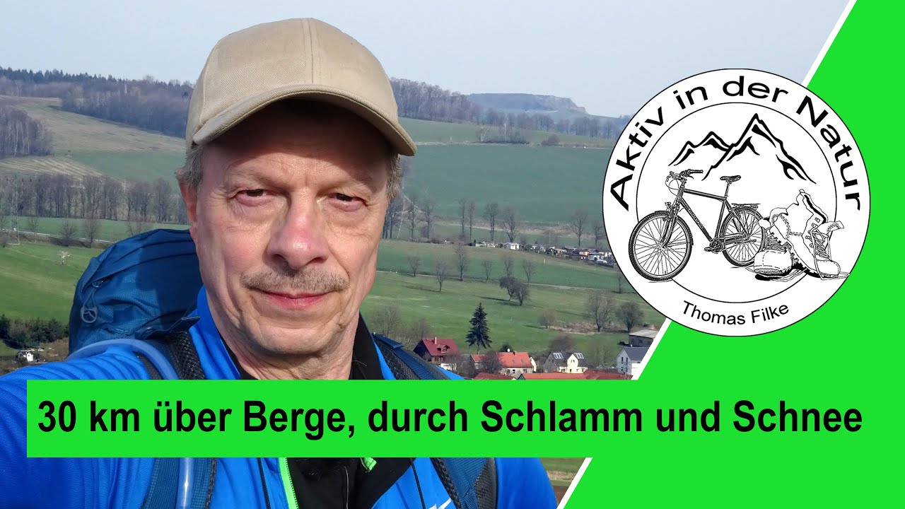 30 km über Berge, durch Schlamm und Schnee