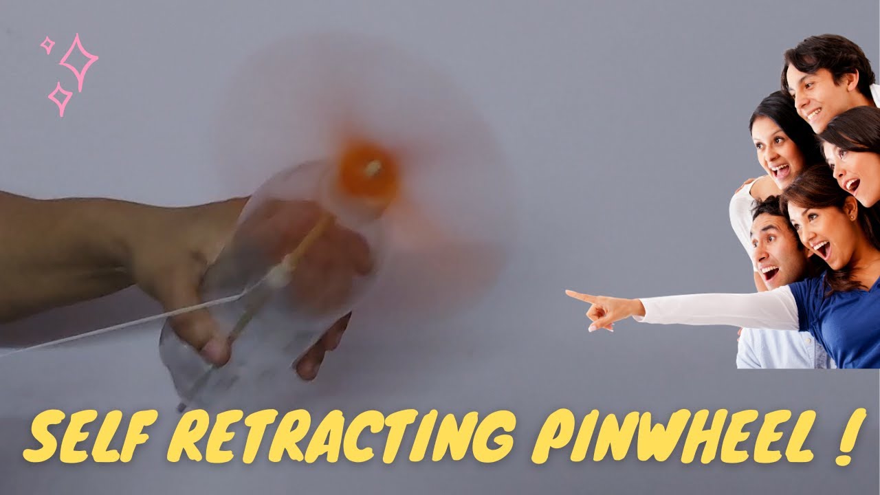 Self Retracting Pinwheel from Popsicle Sticks