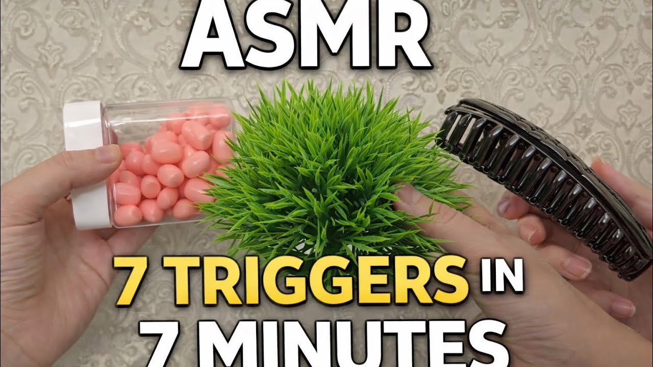 Fast ASMR for Sleep & Relaxation - 7 Triggers in 7 Minutes
