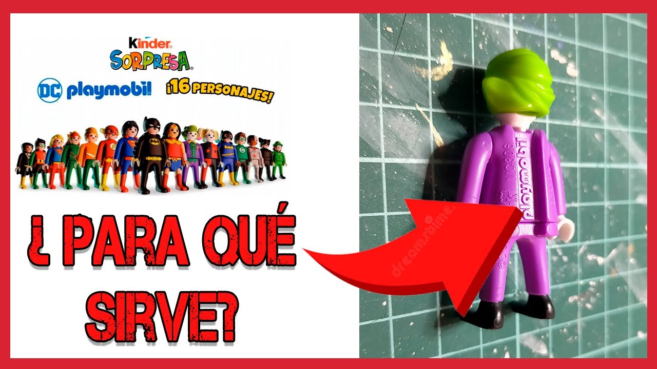 🎁 Abrimos 6 Huevos Kinder DC Playmobil y descubrimos el secreto de los agujeros en las figuras