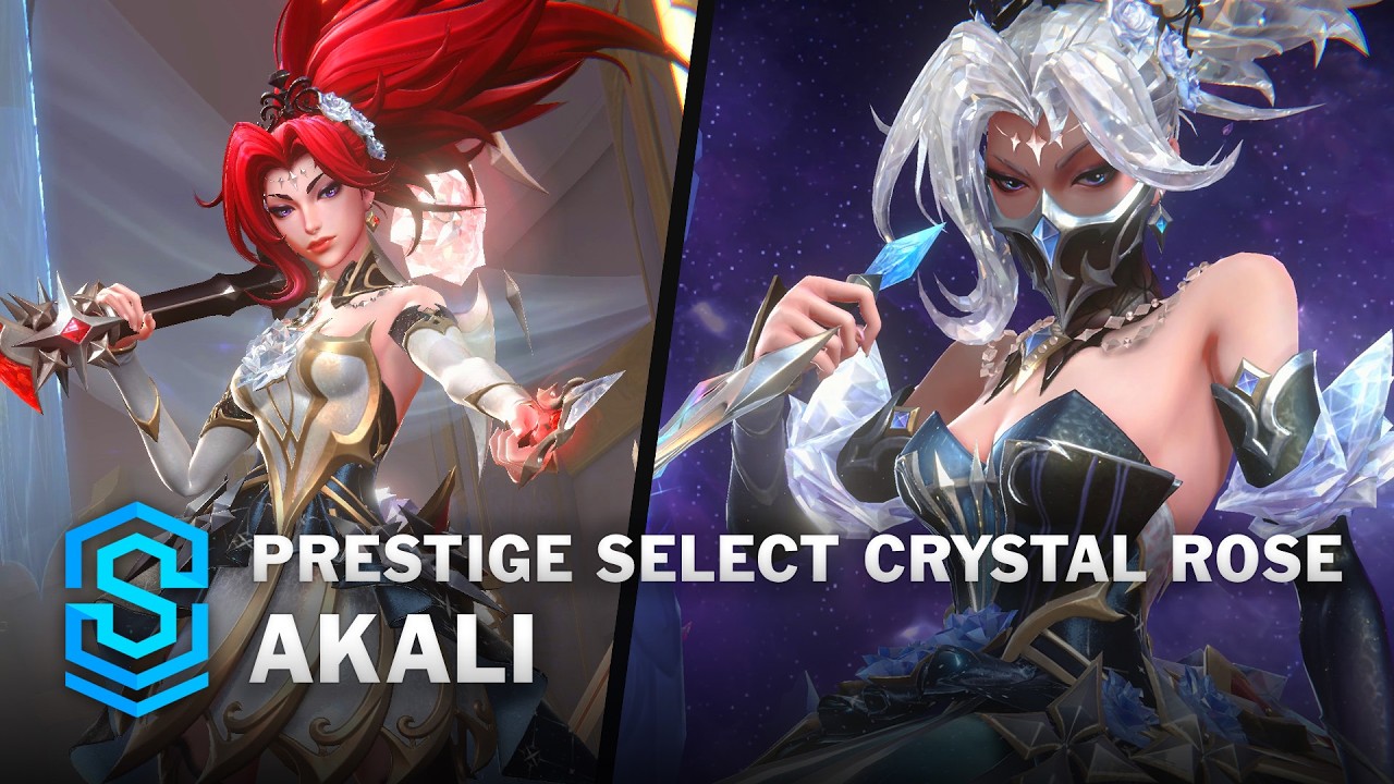 Prestige Select Crystal Rose Akali Wild Rift Skin Spotlight