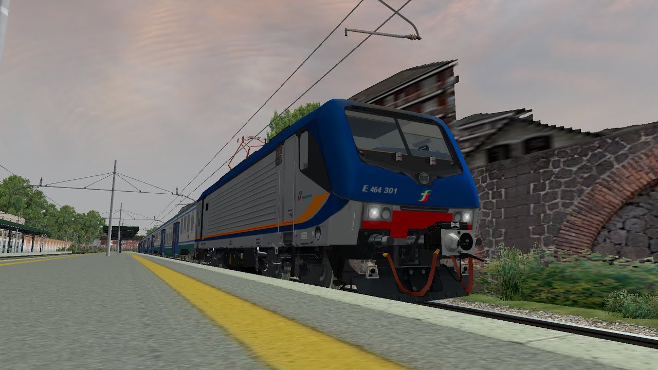 OpenRails activity da Napoli Centrale a Caserta | E464 con SCMT e RSC attivi