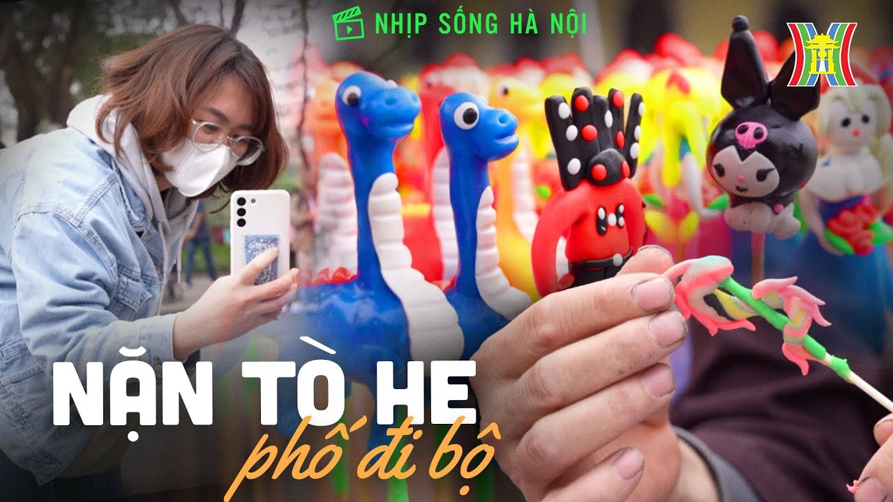 Nặn tò he trên phố đi bộ | Nhịp sống Hà Nội