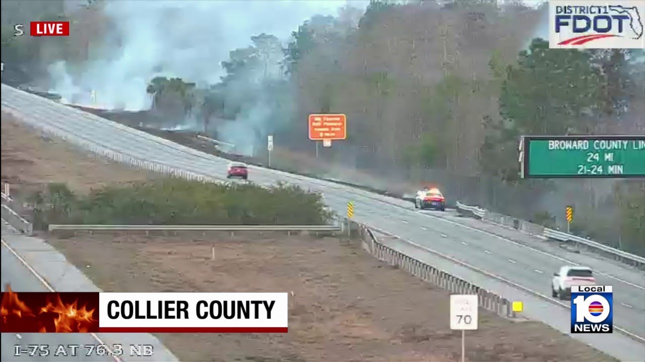 Officials on high alert as blaze burns in Collier County