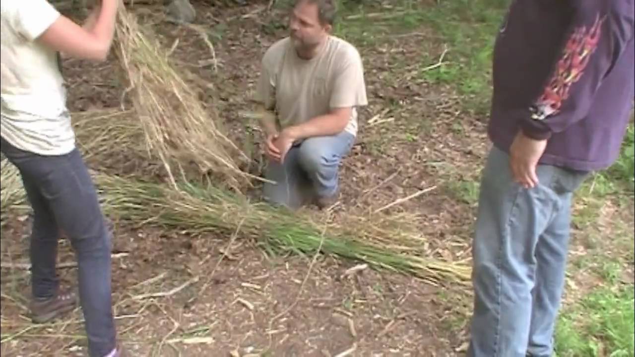 Survival Shelter- Making Grass Mats