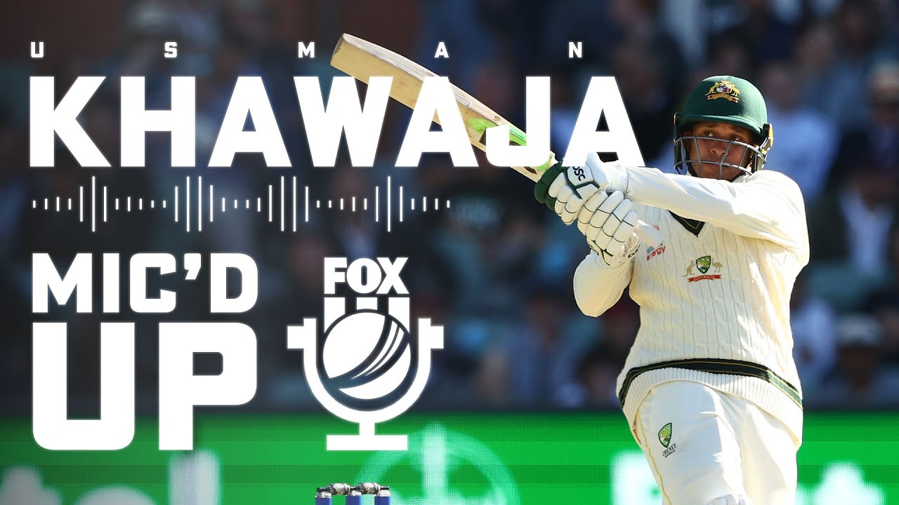 Mic'd Up | Usman Khawaja in the thick of things against the West Indies I Fox Cricket