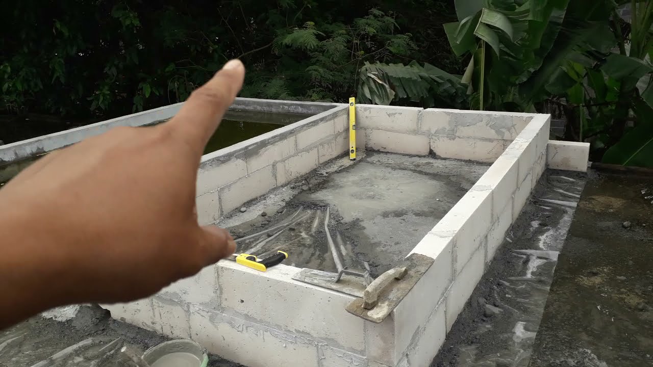 Membuat kolam ikan di atas dak rumah