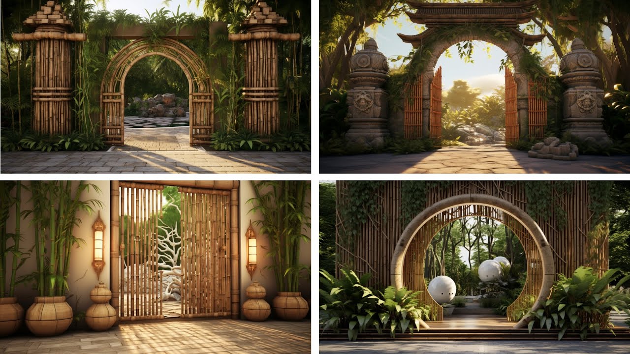 Modern Bamboo Gate Decor Design Ideas 2023