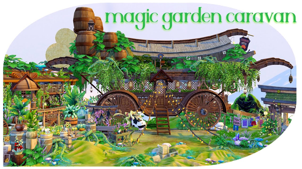 🧚 Magic Garden Caravan 🧚 | I Attempt a Stop Motion Video 😅 | Sims 4