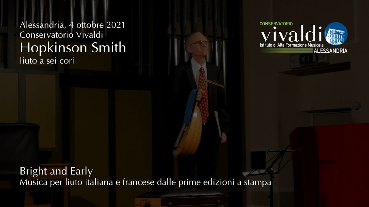 Hopkinson Smith al Conservatorio Vivaldi di Alessandria, 2021