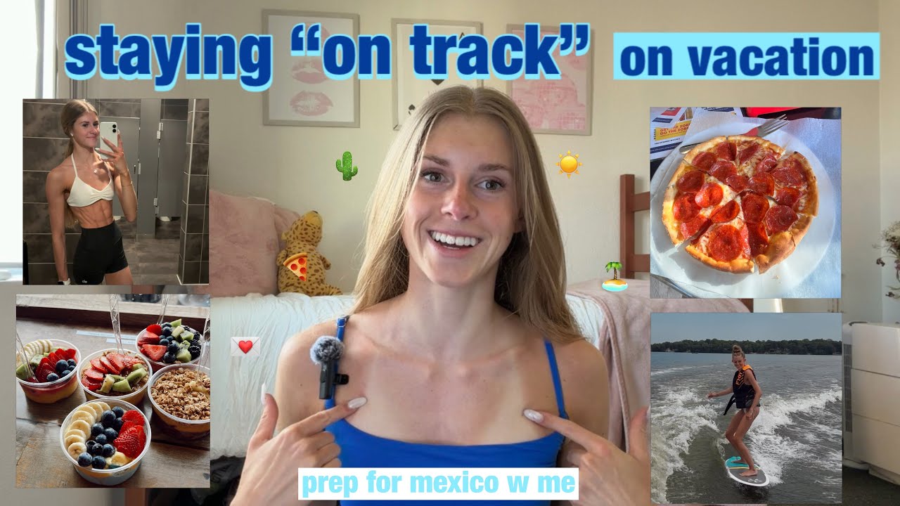 staying on track while on vacation? prep for my trip with me!!!