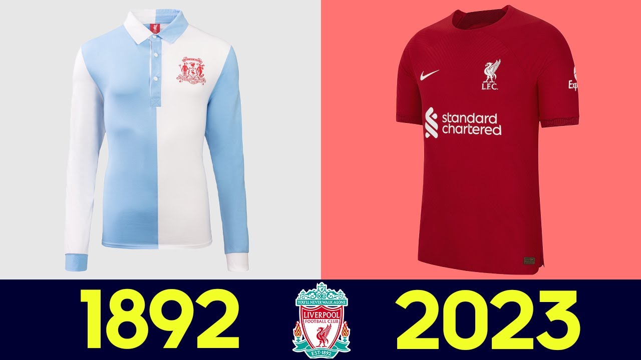 The Evolution of Liverpool F.C. Football Kit 22-23 | All Liverpool Football Jerseys in History 2022